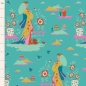Preview: Tilda Patchwork Stoff Baumwolle - Bloomsville Garden Vista Turquoise